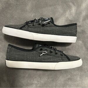 Sperry Grey Top Sider Shoes With Memory Foam Size 1.5M US Kids EU 35